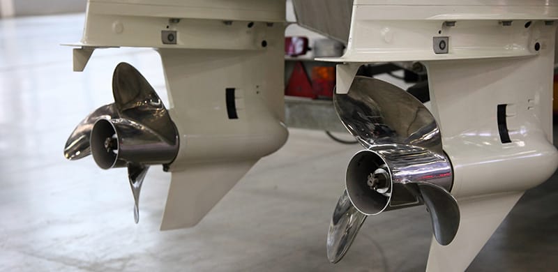 Outboard Motor With Correctly Positioned Propeller